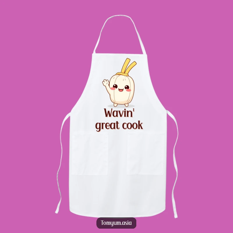Funny Kawaii Noodle Wave Apron: Cook with a Smile