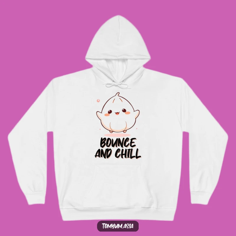Cozy Funny Kawaii Dumpling Bounce Hoodie: Warmth and Fun