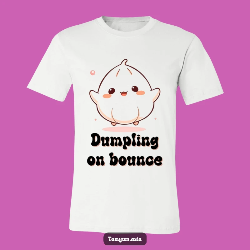 Funny Kawaii Dumpling Bounce T-Shirt: Wear Your Happiness